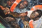 Shut Down Huile sur toile 2025 100/150 cm
